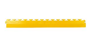 STATGUARD FLOORING 6904 Interlocking Tile, Transition Edge Tile, Vinyl, Yellow, 6900 Series, 24 x 23.75"