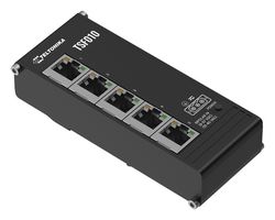 Ethernet Switch, Unmanaged, Gigabit, 10Mbps, 100Mbps, RJ45 x 5, DIN Rail Mount
