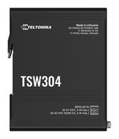 Ethernet Switch, Gigabit, 10Mbps, 100Mbps, 1Gbps, RJ45 x 4, DIN Rail / Wall / Flat Surface Mount