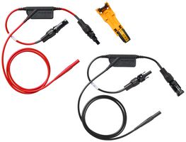 FLUKE TLPV2 Test Lead Set, Breakout MC4/PV Connector, 4mm Sheathed Banana Plug, 1.5 kV, 30 A, Black, Red