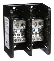 SQUARE D BY SCHNEIDER ELECTRIC 9080LBA263206 Panel Mount Barrier Terminal Block, 350 A, 600 V, 2 Pole, 6, Screw, 00 AWG