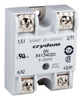 SENSATA/CRYDOM 84134010 Relevador de Estado Sólido, 25 A, 280 VAC, Montaje en Panel, Tornillo, Paso por Cero