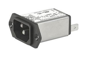 SCHURTER 5110.1543.3 IEC Power Connector, IEC C14 Inlet, 15 A, 250 VAC, Quick Connect, Snap-In, 5110 Series