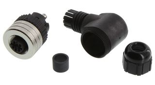 MOLEX 1200710044 Sensor Connector, Micro-Change 120071 Series, M12, Female, 5 Positions, Screw Socket