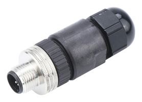 MOLEX 1200710047 Sensor Connector, Micro-Change 120071 Series, M12, Male, 5 Positions, Screw Pin