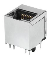 BEL P01-0003-02 Modular Connector, G/Y LED, RJ45 Jack, 1 x 1 (Port), 8P8C, Through Hole Mount