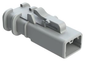 AMPHENOL SINE/TUCHEL ATP06-2S-OMGRY Automotive Connector Housing, w/Std Seal, Gray, ATP Series, Plug, 2 Positions