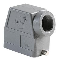 HARTING 0930 010 0542 Heavy Duty Connector, Hood, Side Entry, Aluminum Body, 1 Lever, 10B, Han 10B Inserts & Bases
