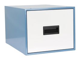 IAC INDUSTRIES QS-1050004-D Storage, Drawer, Steel, Sky Blue, 12 " x 15 " x 18 "
