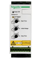 SCHNEIDER ELECTRIC ATSU01N206LT Soft Starter, 3-Phase, 6 A, 200 to 480 VAC, 3 kW, IP20, Altistart U01 Series