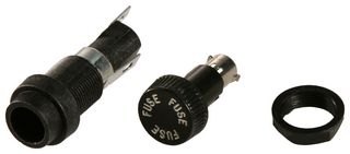 LITTELFUSE 03450613H Fuseholder, Cartridge, 1 Fuse, 20 A, 250 VAC, 250 VDC, 1/4" x 1.1/4", 6.3mm x 32mm, Through Hole