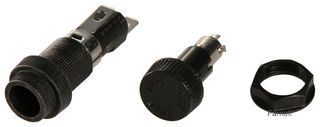 LITTELFUSE 03450633H Fuseholder, Cartridge, 1 Fuse, 10 A, 250 VAC, 250 VDC, 5mm x 20mm, Through Hole