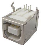 WURTH ELEKTRONIK 61400416121 USB Connector, USB Type B, USB 2.0, Receptacle, 4 Positions, Through Hole Mount, Right Angle