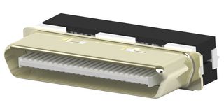 AMP - TE CONNECTIVITY 5787131-1 I/O Connector, 50 Contacts, Plug, Wire to Board, IDC / IDT, CHAMP 0.8 Series, Cable Mount