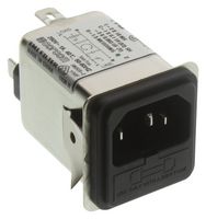 CORCOM - TE CONNECTIVITY 1EGS1-1 Módulo de entrada energía IEC filtrado, IEC C14, Propósito General, 1 A, 250 VAC