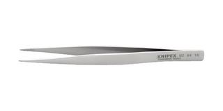 KNIPEX 92 84 18 Tweezers, Gripping, Straight, Blunt, 5", Stainless Steel