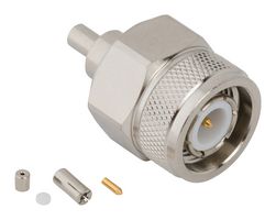 AMPHENOL RF 031-6965 RF / Coaxial Connector, TNC Coaxial, Straight Plug, Solder, Crimp, 50 ohm, 0.81mm Micro, Brass