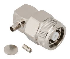 AMPHENOL RF 031-6982 RF / Coaxial Connector, TNC RP Coaxial, Right Angle Plug, Solder, Crimp, 50 ohm, 1.13mm Micro