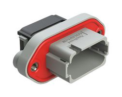 AMPHENOL SINE/TUCHEL AT16-15PA-PM11 Carcasa de Conector Automotriz, Llave A, Gris, Panelmate AT Series, Receptáculo eléctrico