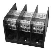 MARATHON SPECIAL PRODUCTS 1343516 Panel Mount Barrier Terminal Block, 420 A, 600 V, 3 Pole, 1, Screw, 2 AWG