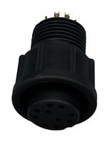 NORCOMP 868-010-203R001 Circular Connector, Standard Circular Connector, Cavalier Series, Cable Mount Receptacle