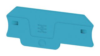 WEIDMULLER 2898840000 Accessory, Blue, Weidmuller Klippon A Series 2.5mm2 Terminal Blocks, End Plate, Klippon A Series