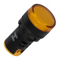 WAMCO WL-42224A LED Panel Mount Indicator, Screw Terminal, Amber, 24 V, 22 mm, 15 mA