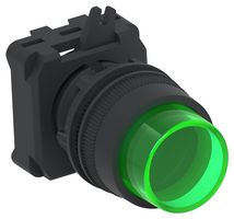 ALCOSWITCH - TE CONNECTIVITY IPE22EXILGR Botón Pulsador Industrial, IPE Series, 22.5 mm, SPST-NO, SPST-NC, Momentáneo, Redondo Levantado
