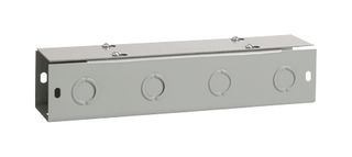 NVENT HOFFMAN F44T118GVP Raceway Duct Fitting, Steel, Gray, 455 mm, 4 ", 4 "