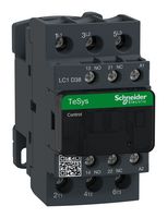 SCHNEIDER ELECTRIC LC1D38F7 Contactor, LC1D, 38 A, DIN Rail, 110 VAC, DPDT, 3 Pole, 18.5 kW