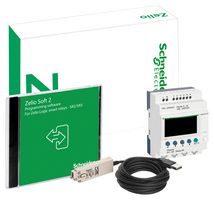 SCHNEIDER ELECTRIC SR3PACKFU Modular Smart Relay, 6 Discrete Inputs, 4 Relay Outputs, 100 to 240 VAC, Zelio Logic Series