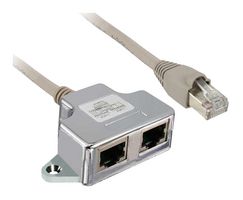 SCHNEIDER ELECTRIC VW3A8306TF03 RJ45 Male-RJ45 Female Cable, Modbus, 11.81" Length, Altivar, Lexium SD3, Zelio Logic