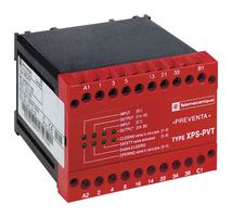 SCHNEIDER ELECTRIC XPSPVT1180 Safety Relay, 24 VDC, DPST-NO, SPST-NC, Preventa XPSVT Series, DIN Rail, 1.5 A, Screw Clamp
