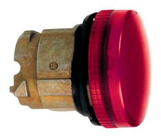 SCHNEIDER ELECTRIC ZB4BV043S Indicator Lens, Red, Round, 22 mm, Head W/ Grooved Lens, Schneider Harmony Pilot Lights