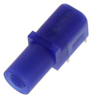 CLIFF ELECTRONIC COMPONENTS FCR7350L Banana Test Connector, 4mm, Socket, PCB Mount, 24 A, 1 kV, Gold Plated Contacts, Blue