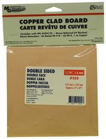 MG CHEMICALS 550 Copper Clad Board, 152mm Width, 152mm Height, 1.6mm Thickness, Epoxy Fiberglass