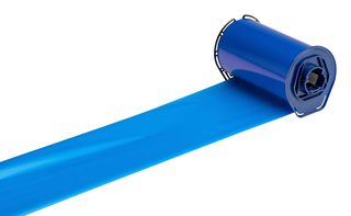 BRADY I75-R4407-BL Printer Ink Ribbon, Blue, 4.33" W x 984' L, R4400 Series