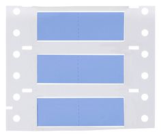 BRADY 2LSZH-250-2-BL-M Wire Marker, 2 Side Printable, Heat Shrinkable Sleeve, Blank (No Legend), PO (Polyolefin), Blue