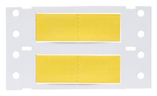 BRADY 2LSZH-250-2-YL-M Wire Marker, 2 Side Printable, Heat Shrinkable Sleeve, Blank (No Legend), PO (Polyolefin), Yellow