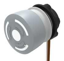 EAO 84-6220.0040 Emergency Stop Switch, Gray, Round, SPST-NC, Twist to Release, Cable, 3 A, 120 V
