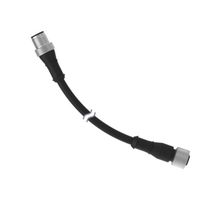BANNER ENGINEERING MQDEC-420SS Sensor Cable, A Coded, Black, M12 Receptacle, M12 Plug, 4 Positions, 6.1 m, 20 ft