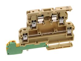 WEIDMULLER 9158340001 Fused Terminal Block, 4 Positions, 26 AWG, 12 AWG, 4 mm², Screw, 10 A