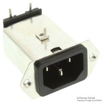 SCHURTER 5120.4374.0 Módulo de entrada energía IEC filtrado, IEC C14, Uso Médico, 6 A, 250 VAC