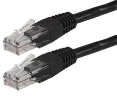 PRO SIGNAL PSG90952 Ethernet Cable, Cat5e, RJ45 Plug to RJ45 Plug, UTP (Unshielded Twisted Pair), Black, 25 m, 82 ft