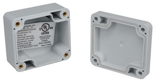 BUD INDUSTRIES PN-1320-A Plastic Enclosure, Wall Mount, Polycarbonate, 35.05 mm, 64.01 mm, 57.91 mm, IP68