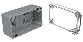 BUD INDUSTRIES PN-1322-AC Plastic Enclosure, Wall Mount, Polycarbonate, 55.12 mm, 115.06 mm, 65.02 mm, IP68