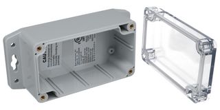 BUD INDUSTRIES PN-1322-ACMB Plastic Enclosure, Wall Mount, Polycarbonate, 55.12 mm, 115.06 mm, 65.02 mm, IP68