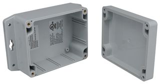 BUD INDUSTRIES PN-1323-AMB Plastic Enclosure, Wall Mount, Polycarbonate, 55.12 mm, 115.06 mm, 89.92 mm, IP68