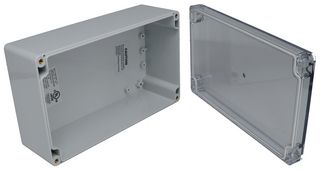 BUD INDUSTRIES PN-1334-AC Plastic Enclosure, Wall Mount, Polycarbonate, 74.93 mm, 199.9 mm, 119.89 mm, IP68