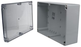BUD INDUSTRIES PN-1335-AC Plastic Enclosure, Wall Mount, Polycarbonate, 95 mm, 264.92 mm, 184.91 mm, IP68